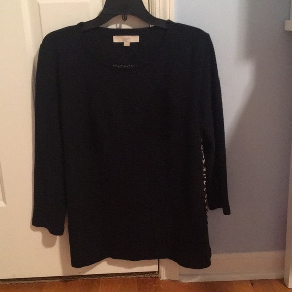 LOFT Navy Blue Top - Picture 4 of 8